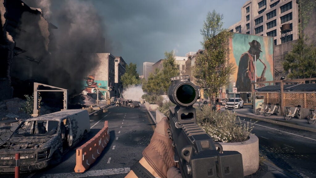 Destroyed street of New York in Battlefield 6